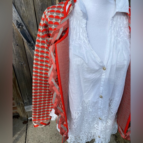 Zac Posen Z Spoke New York button front jacket with lattice detail perfect NWT - Picture 8 of 16